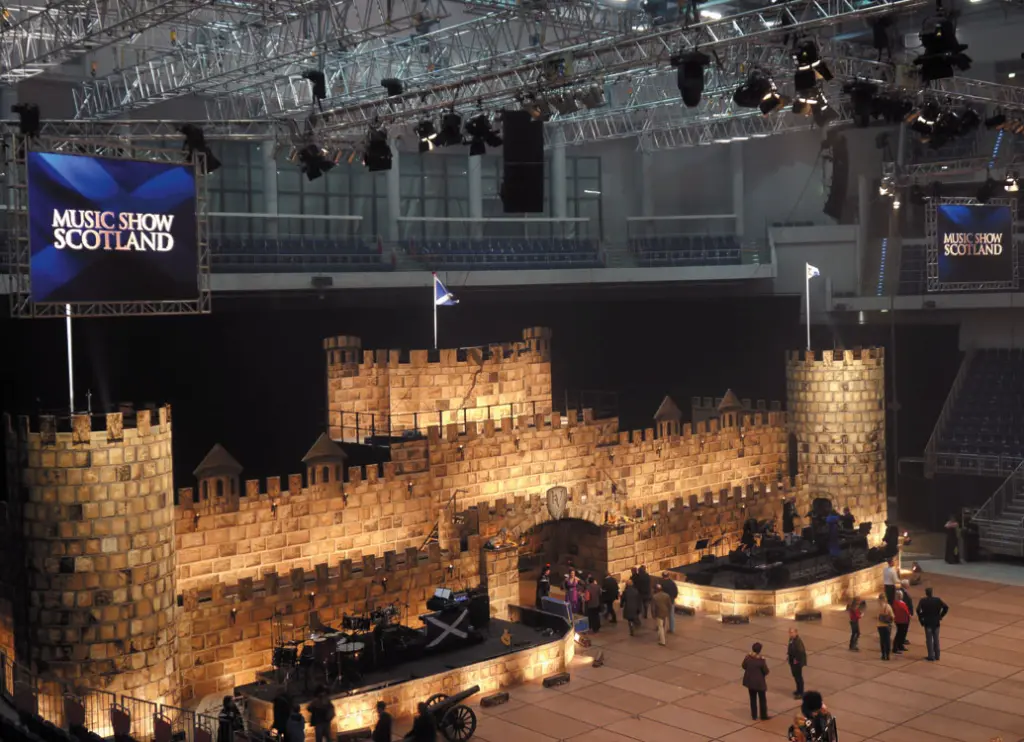 groot scherm, licht en geluid in ahoy