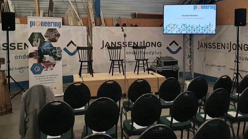 televisie met geluid bij presentatie in hengelo