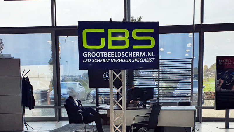 tv scherm voor een presentatie in zwolle