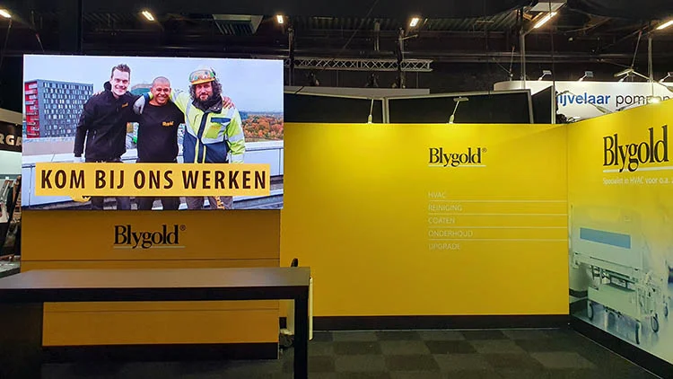 led scherm huren voor beurs in hardenberg