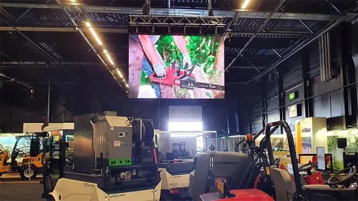 led scherm bij groene sector vakbeurs hardenberg