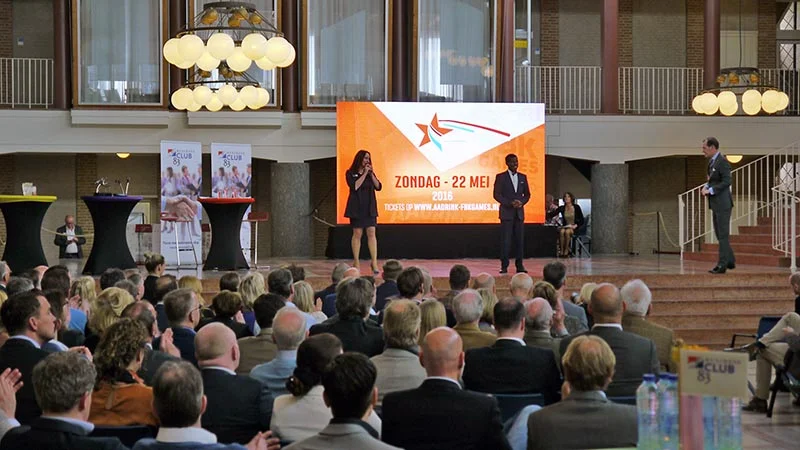 led scherm voor symposium in hengelo