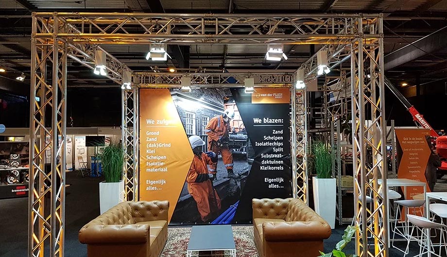 truss constructie voor beurzen in hardenberg, utrecht, amsterdam en groningen