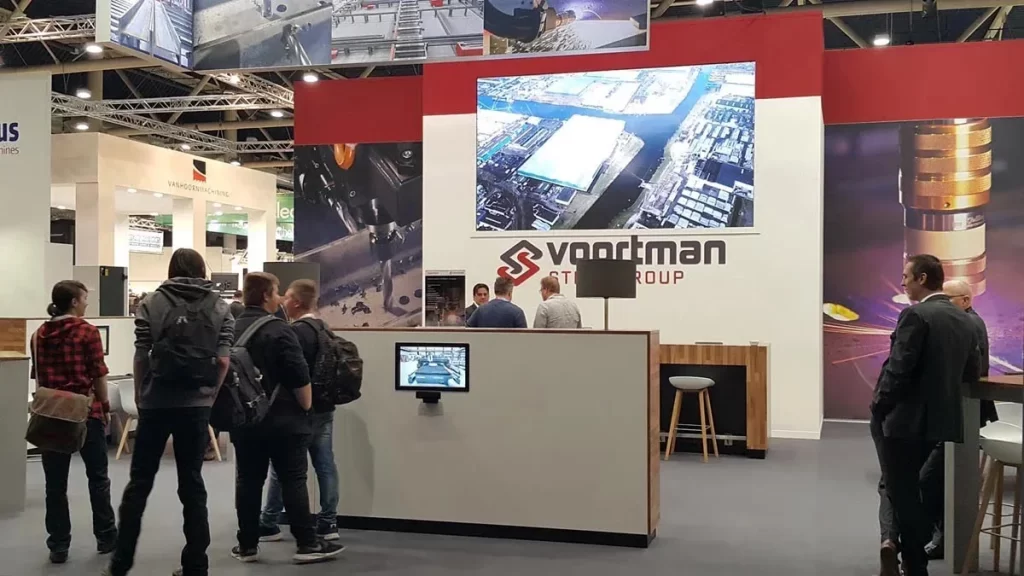 groot scherm en geluid beursstand utrecht