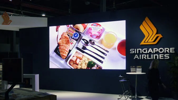 led display during trade show in utrecht