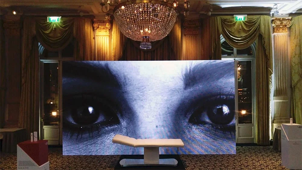 led scherm 5 x 3 meter in amstel hotel amsterdam