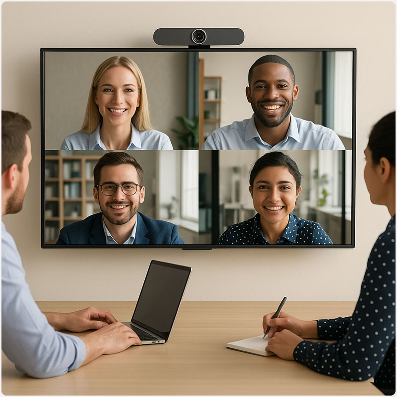 beeld en geluid huren of kopen voor videoconferentie